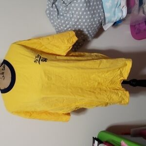 Xl canary yellow old navy ringer tshirt.